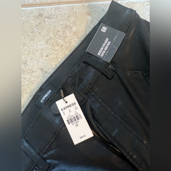 Express Leather Look Pants - Picture 8 of 8